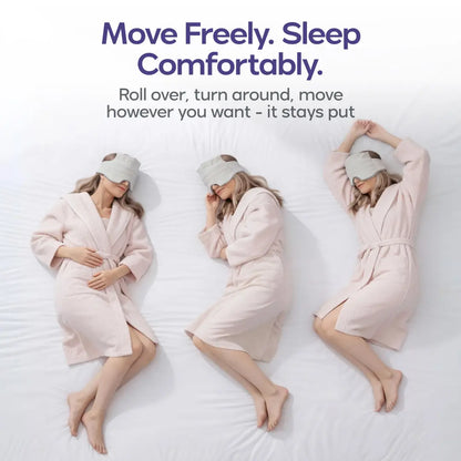 Mellow Sleep | Lights Out Weighted Eye Mask – Strapless 360° Wraparound Sleep Mask, Deep Pressure Relaxation Eye Mask for Better Sleep, Soft Comfortable Light Blocking Eye Mask for Travel, Naps & Stress Relief