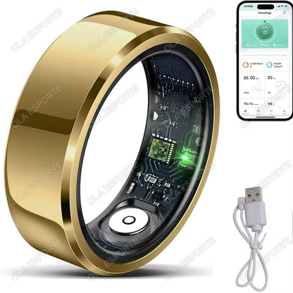 Revolutionary Health Smart Ring: Monitor Blood Pressure, Heart Rate & Sleep with IP68 Waterproof Technology for Men and Women