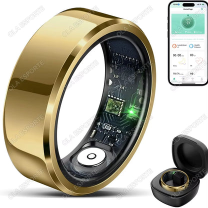 Revolutionary Health Smart Ring: Monitor Blood Pressure, Heart Rate & Sleep with IP68 Waterproof Technology for Men and Women